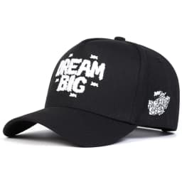 Unisex DREAM BIG Letter Embroidery Baseball Caps Spring Autumn Outdoor Adjustable Casual Hats Sunscreen Hat