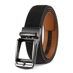 Men's Business Belt Leather Classic Alloy Buckle High Quality Casual Fashion Ratchet Adjustable Belt