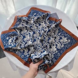 70*70cm Square Silk Scarf Women Luxury Design Satin Shawl Ladies Zebra Print Head Bandana Small Neck Muffler Hair Hijab Scarves