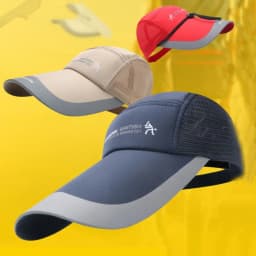 Hip Hop Gorras Printing Baseball Caps Adjustable Retro Fishing Cap Anti-Sun Dacron Sunscreen and Shading Hat