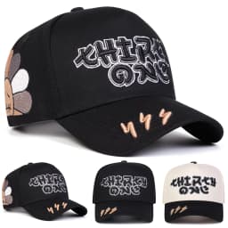 Unisex Lightning Embroidery Baseball Caps Spring Autumn Outdoor Adjustable Casual Hats Sunscreen Hat Sports Cap