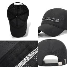 Summer New Mr. Kerry Laser Perforated Baseball Cap with 3D Embroidery, Short Brim Work Hat, Sun Hat