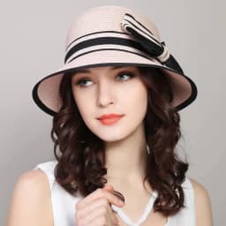 Fashion Summer Beach Straw Sun Hat Breathable French Style Bowknot Straw Hats Elegant Hat for Girl Outdoor Travel Photography