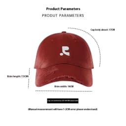 Korean Vintage Washed Distressed Baseball Cap, Unisex Embroidered UPF 50+ Sun Protection Design, For Summer Outdoor Daily Casual