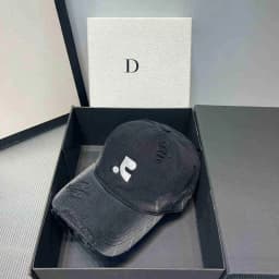 Korean Vintage Washed Distressed Baseball Cap, Unisex Embroidered UPF 50+ Sun Protection Design, For Summer Outdoor Daily Casual