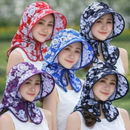Wide Brim Women's Sun Hat UV Protection Lightweight Tea Picking Work Hat Breathable Full Wrap Fisherman's Hat Summer Outdoor