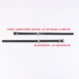 Adjustable Faux Leather Ankle Strap Belt with Soft Inner Lining Anklet Charm Chain Suitable for Comfort and Retro Modern Styles