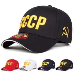 Unisex CCCP Letter Embroidery Baseball Caps Spring and Autumn Outdoor Adjustable Casual Hats Sunscreen Hat