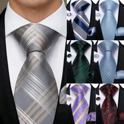 Paisley Floral Men's Ties Jacquard Wedding Accessories Neck Tie Set Handkerchief Cufflinks Gift For Men