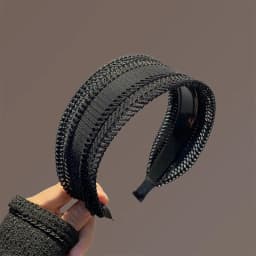 Good Quality Retro Lace Wide Headwear Elegant Headband for Women Girls Vintage Hairband Hoop for Hair Accessories