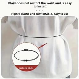 Invisible Shirt Lock Belt for Men Women Adjustable Undergarment Tieback Anti-Wrinkle Tucked in Band for a Clean Tidy Appearance