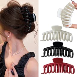 Simplicity Soft Silicone Keel Hair Clip for Woman Solid Color Elegant Shark Clip Fashionable Girl Back Head Hair Clamp