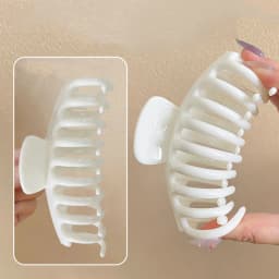 Simplicity Soft Silicone Keel Hair Clip for Woman Solid Color Elegant Shark Clip Fashionable Girl Back Head Hair Clamp