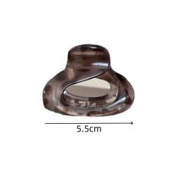 1PC Chic Tortoiseshell Hair Claws, 2 - Piece Set, Trendy Hair Accessories, Ideal for Securing Bun and Ponytail Hairstyles