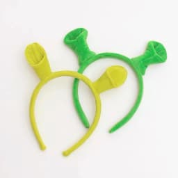 Cartoon Shrek Hair Hoop, Soft Plush Ogre Ears, Cute Headwear for Daily Matching, Gathering, Selfie, Bedroom and Party Decoration