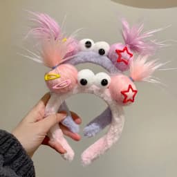 Creative and Quirky Twist Stick Headband Party Cartoon Cute Colorful Headband for Girls To Wash Their Face and Hair Fun
