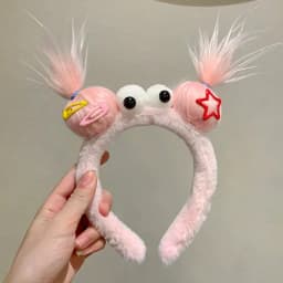 Creative and Quirky Twist Stick Headband Party Cartoon Cute Colorful Headband for Girls To Wash Their Face and Hair Fun