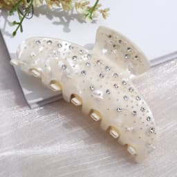 Sweet Elegant Rhinestone Hair Claw Acetate Claw Clips Valentine's Day Gift Crab Hair Clips Hair Accessories for Women