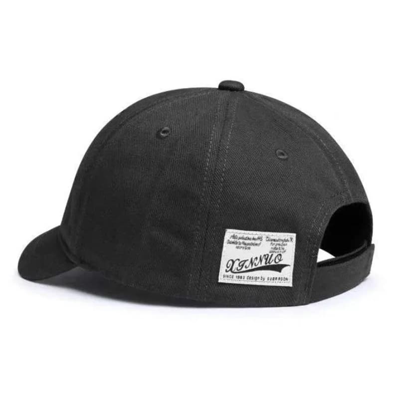 American-Style Short-Brim Baseball Cap, Japanese Style, Unisex, Versatile Small Brim, Fashionable Soft-Top Baseball Cap