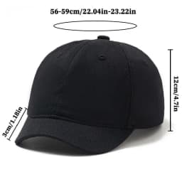 American-Style Short-Brim Baseball Cap, Japanese Style, Unisex, Versatile Small Brim, Fashionable Soft-Top Baseball Cap