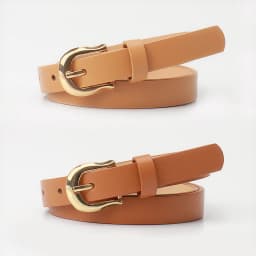 1.8x103cm Women's Thin Belt Versatile Korean Style Simple Candy Color Jeans Belt Decorative Skinny Waistband