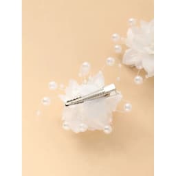 2pcs/Set Pearl Flower Hair Clips – Elegant Bridal Accessories for Wedding & Flower Girls.