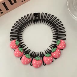 Children Y2k Star Colorful Hair Comb Broken Headband Hair Clips Bunny Heart Cute Headdress Princess Girls Hair Accessories
