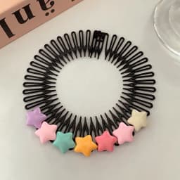 Children Y2k Star Colorful Hair Comb Broken Headband Hair Clips Bunny Heart Cute Headdress Princess Girls Hair Accessories