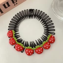 Children Y2k Star Colorful Hair Comb Broken Headband Hair Clips Bunny Heart Cute Headdress Princess Girls Hair Accessories