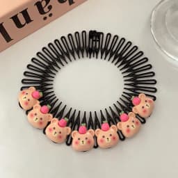 Children Y2k Star Colorful Hair Comb Broken Headband Hair Clips Bunny Heart Cute Headdress Princess Girls Hair Accessories