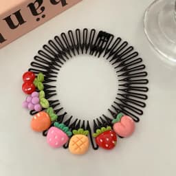 Children Y2k Star Colorful Hair Comb Broken Headband Hair Clips Bunny Heart Cute Headdress Princess Girls Hair Accessories