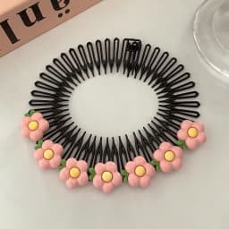 Children Y2k Star Colorful Hair Comb Broken Headband Hair Clips Bunny Heart Cute Headdress Princess Girls Hair Accessories