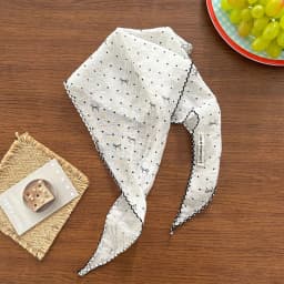 Black White Polka Dot Scarf for Women Girls Triangle Scarf Waist Belt Headscarf Neck Scarf Multiuse Summer Sun Protection Shawl
