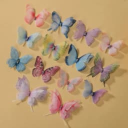 5/10PCS Princess Mesh Gradient Double-layer Butterfly Hair Clips Lovely Girls Hairpins Children Daily Headwear Hair Accessories