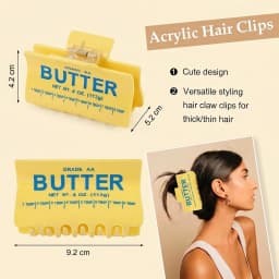 1PC Daily decorative headwear and hair accessories, gifts, casual and creative butter acrylic hair claws