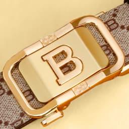 Men's Leather Belt with Automatic Buckle, Casual Business Style, Anti-Slip Design, Perfect for Work & Date Nights