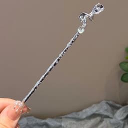 New Chinese Style Snake Shaped Moonstones Hairpin Fashion Metal Hanfu Hairpin Hair Chopsticks Headwear Hair Accessories Gift