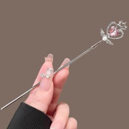 New Chinese Style Snake Shaped Moonstones Hairpin Fashion Metal Hanfu Hairpin Hair Chopsticks Headwear Hair Accessories Gift
