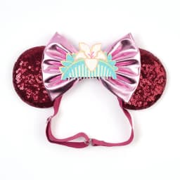 Mulan Elastic HairBands For Girls Cosplay Cartoon Clothing Ears Hair Accessories Women Magnolia Flower Sequins Bow Headband Kids