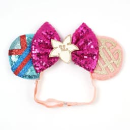 Mulan Elastic HairBands For Girls Cosplay Cartoon Clothing Ears Hair Accessories Women Magnolia Flower Sequins Bow Headband Kids
