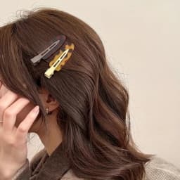Set of 2 Sweet and Cool Leopard Print Seamless Hair Clips, Women's Forehead Side Bangs and Flyaway Duckbill Clips