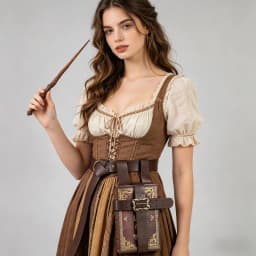 PU Leather Book Holster With Belt: Medieval Journal, LARP Spell Book Carrier(not with book)