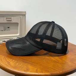 Summer Hollow Brim Breathable Full Mesh Baseball Cap, Unisex, Adjustable Sun Hat for Outdoor Activities
