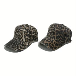 New Spring/Summer Women's Baseball Cap, Fashionable and Versatile Sun Hat with Leopard Print