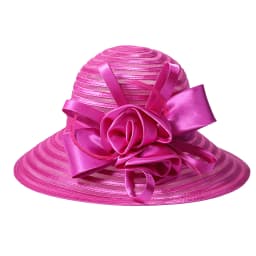 FS Black Red Floppy Organza Fascinators Hats Big Flower Church Hat For Women Elegant Wide Brim Wedding Bride Cap Chapeau Femme