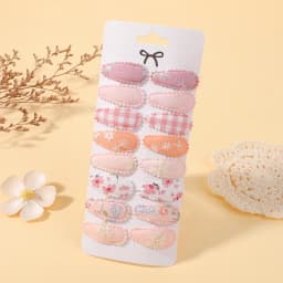 RAINBOW BOWS 16Pcs Sweet Mini Hair BB Hairclips Set Lovely Childrens Hairbangs Barrette Fresh Printing Hairgripes Gift Set
