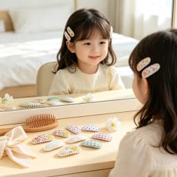 RAINBOW BOWS 16Pcs Sweet Mini Hair BB Hairclips Set Lovely Childrens Hairbangs Barrette Fresh Printing Hairgripes Gift Set