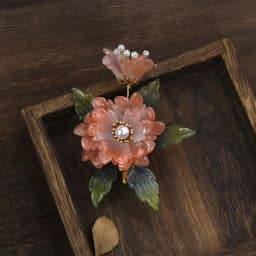 Retro Hairpins Purple Flower Chinese Hanfu Hair Accessories For Women Fairy Pearl Hair Clips Forks Vintage Wedding Hair Jewelry