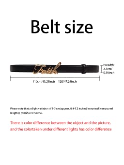 Women's Belt with Adjustable Luxury Signature Buckle Design, for Jeans & Dresses, Y2K Style Soft Comfortable Waist Belt