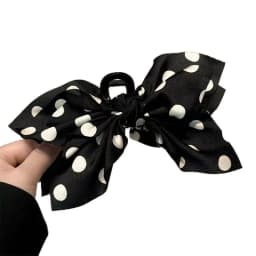 Korean Style Fabric Polka Dot Butterfly Knot Hair Clip Fashionable Personality Hair Gripper Elegant Versatile Unique Hair Access